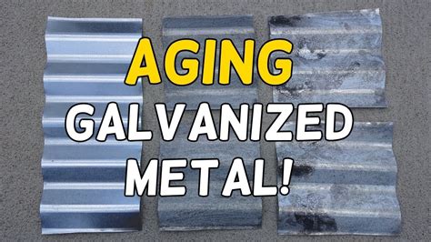 how to age galvanized sheet metal|take shine off galvanized metal.